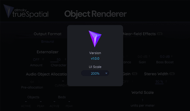 Screenshot of the UI overlay