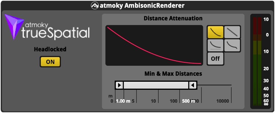 Screenshot of the AmbisonicRenderer plug-in